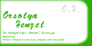 orsolya henzel business card